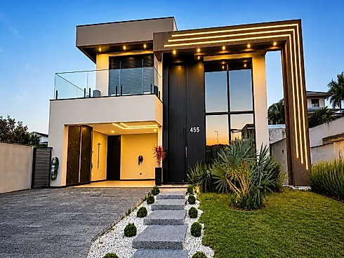 Casa 4 Quartos 280m² no Reserva da Pedra - Pedra Branca - Casa em condomínio em Pedra Branca, Palhoça - Foto 1