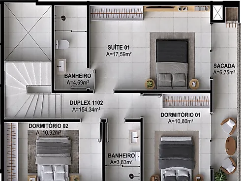 Apartamento 3 Quartos no Residencial Villagio Di Genova - Pagani - Foto 15