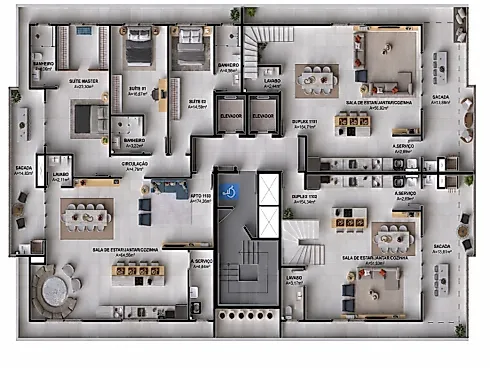 Apartamento 3 Quartos no Residencial Villagio Di Genova - Pagani - Foto 11