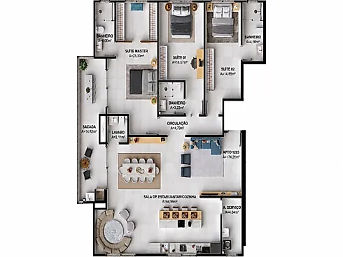 Apartamento 3 Quartos no Residencial Villagio Di Genova - Pagani - Foto 18