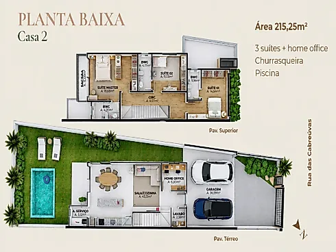 Casa 3 Quartos 189m² 3 Suítes no Casa Gaia - Pedra Branca - Foto 12