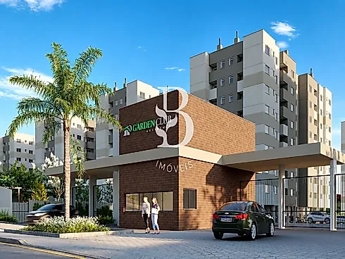 Apartamento 2 Quartos com 1 Suíte Garden Club Residence Ii - Pedra Branca - Foto 1