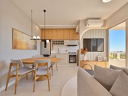 Apartamento 2 Quartos em Pedra Branca, Palhoça, com 55,70M², Suíte - Foto 2