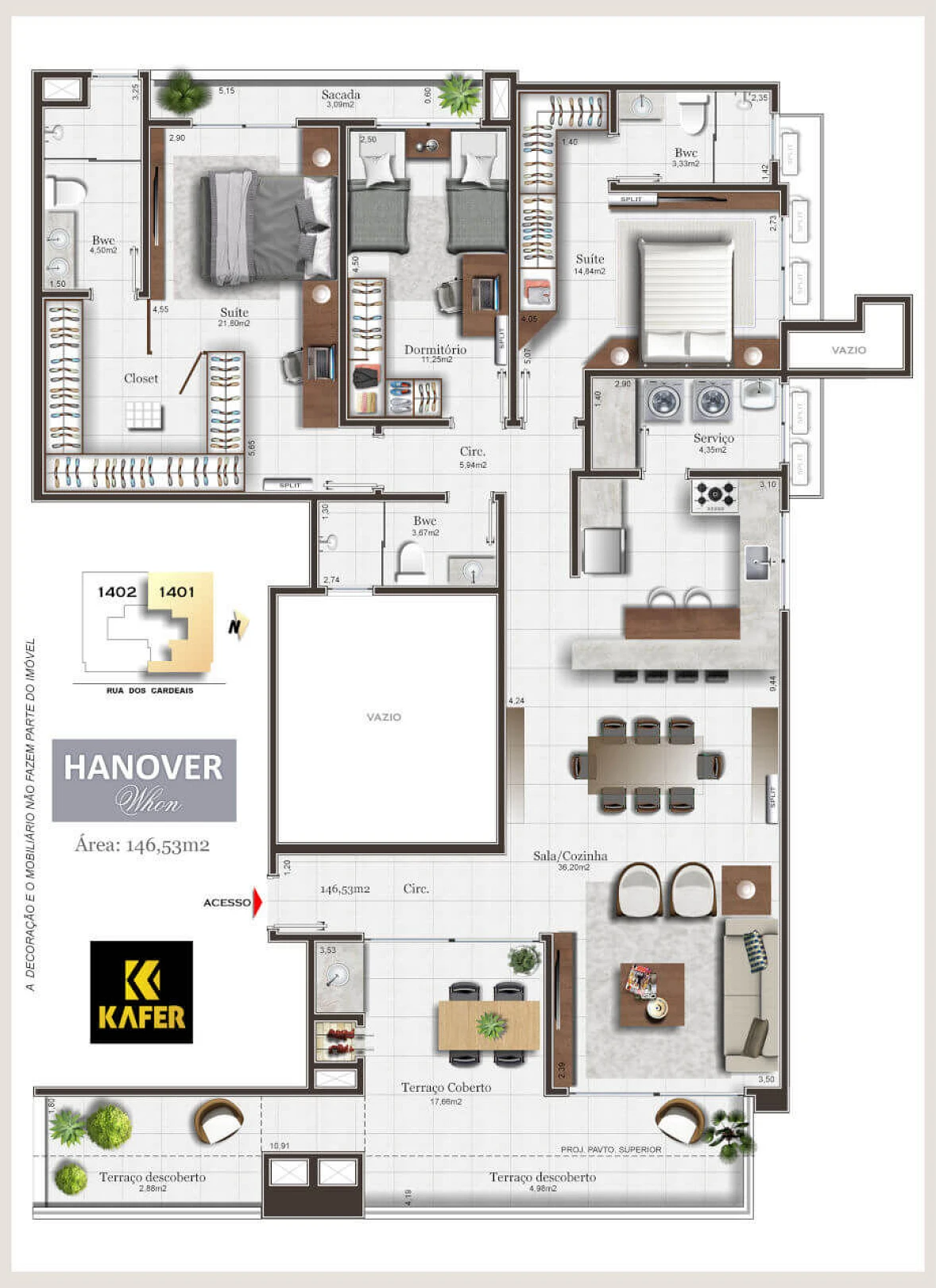 Apartamento em Pedra Branca, Palhoça
