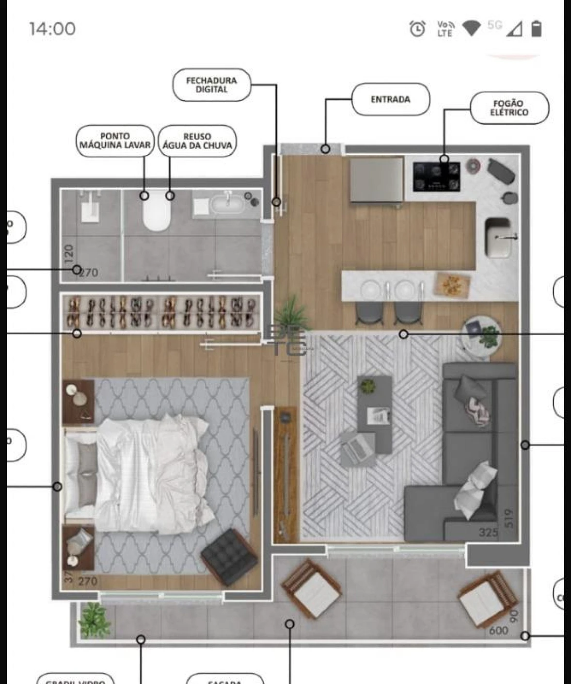Apartamento em Pedra Branca, Palhoça