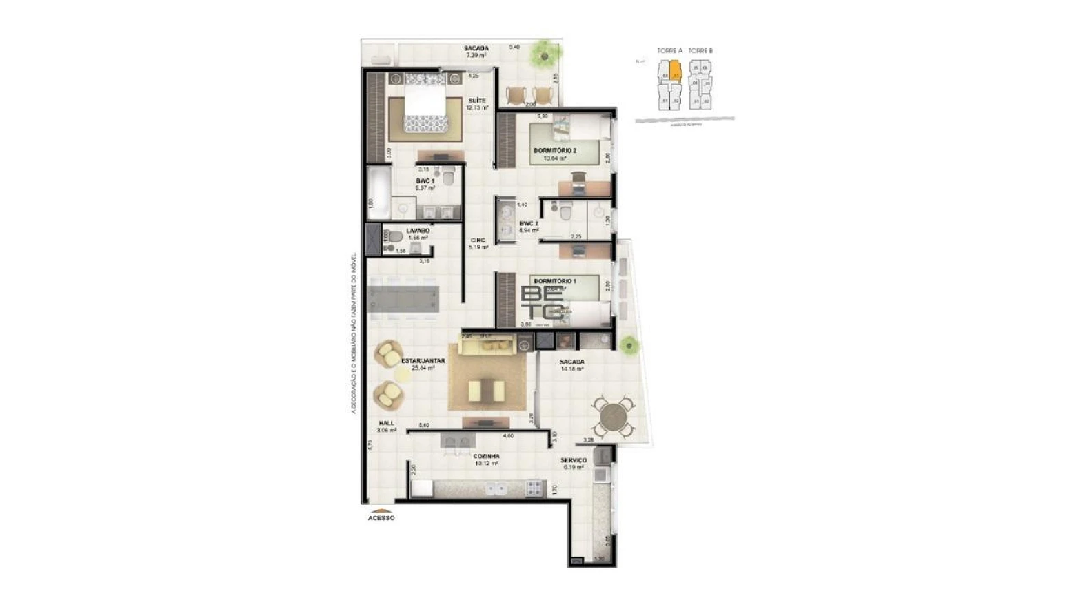 Apartamento em Centro, Palhoça