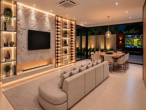 Casa Nova com 4 Quartos e 470 m² no Reserva da Pedra - Foto 15