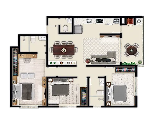 Apartamento em Pagani, Palhoça
