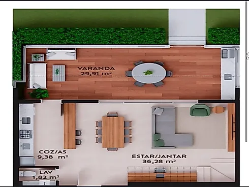 Apartamento Garden com 3 Quartos no Pátio das Artes – Pedra Branca - Foto 6