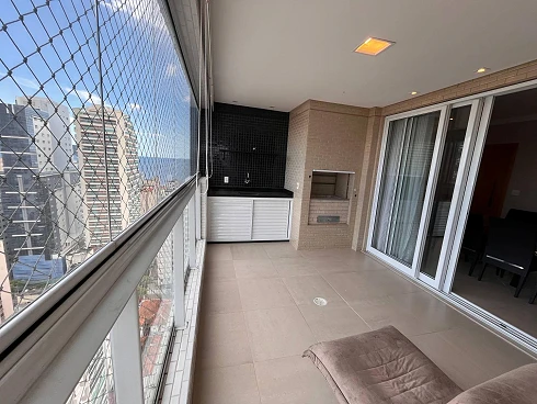 Apartamento de 3 Suítes com Varanda Gourmet na Pompeia - Apartamento em Pompéia, Santos - Foto 1