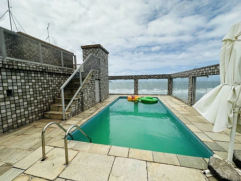 Cobertura de 4 Dormitórios com Vista para o Mar na Pompeia - Cobertura em Gonzaga, Santos - Foto 1