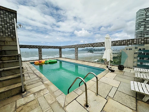 Cobertura de 4 Dormitórios com Vista para o Mar na Pompeia - Cobertura em Gonzaga, Santos - Foto 2