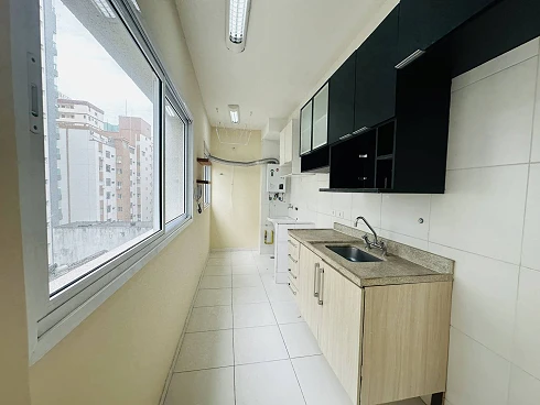 Apartamento de 2 Dormitórios com Lazer na Quadra da Praia!! - Apartamento em José Menino, Santos - Foto 4