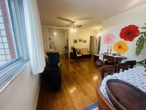 Apartamento de Dois Dormitórios com Dependência e Vista Linda para o Mar!!! - Apartamento em Gonzaga, Santos - Foto 2