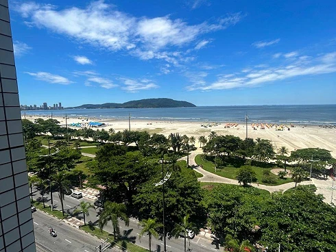 Apartamento de Dois Dormitórios com Vista Linda para o Mar na Pompéia!!! - Apartamento em Gonzaga, Santos - Foto 3