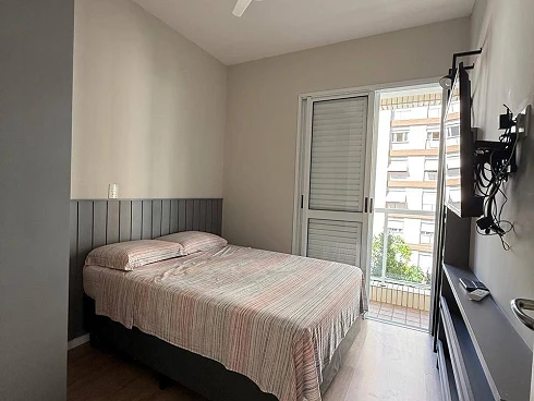 Apartamento de 2 Dormitórios com Lazer no Gonzaga - Apartamento em Gonzaga, Santos - Foto 3