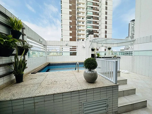 Cobertura Duplex de 2 Suítes com Piscina na Pompéia - Cobertura em Pompéia, Santos - Foto 1