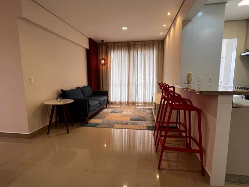 Apartamento de 2 Dormitórios com Varanda Gourmet no Marapé Santos - Apartamento em Marapé, Santos - Foto 3