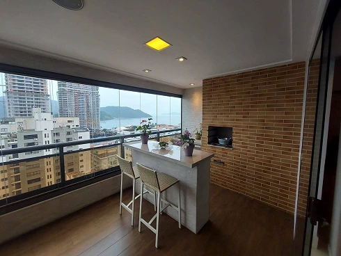 Apartamento com 3 Dormitórios e Varanda Gourmet na Ponta da Praia - Apartamento em Ponta da Praia, Santos - Foto 5