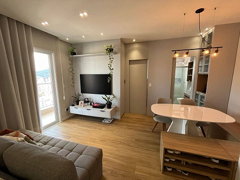 Apartamento Finamente Decorado e Mobiliado à Venda - Campo Grande - Apartamento em Campo Grande, Santos - Foto 3