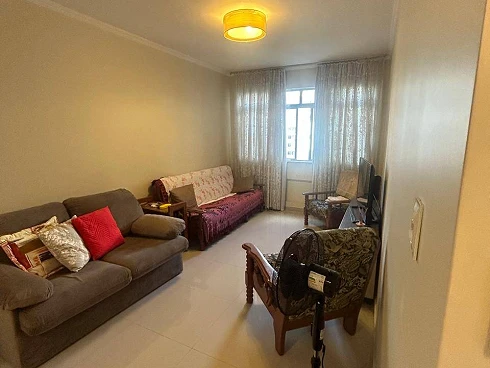 Apartamento de 1 Dormitório na Quadra da Praia na Pompeia - Apartamento em Pompéia, Santos - Foto 1