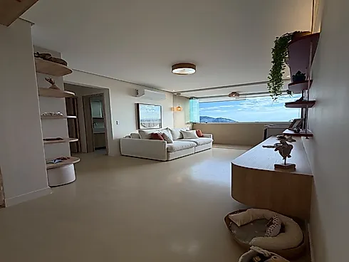 Apartartamento de 1 Dormitorio com Vista Mar na Aparecida - Apartamento em Aparecida, Santos - Foto 4