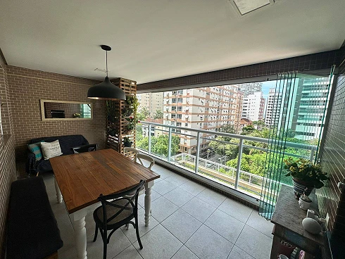 Apartamento à Venda com Varanda e Completo Mobiliado!! - Gonzaga - Apartamento em Gonzaga, Santos - Foto 2