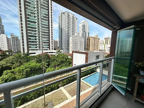 Apartamento à Venda com Varanda e Completo Mobiliado!! - Gonzaga - Apartamento em Gonzaga, Santos - Foto 4