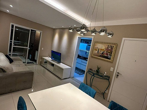 Apartamento à Venda com Varanda e Completo Mobiliado!! - Gonzaga - Apartamento em Gonzaga, Santos - Foto 5