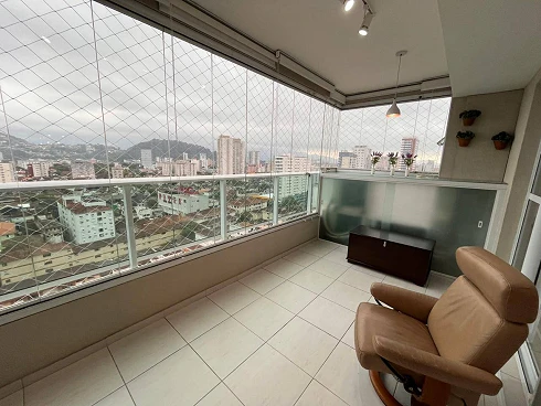 Apartamento de 3 Dormitórios com Lazer Completo no Campo Grande!! - Apartamento em Campo Grande, Santos - Foto 1
