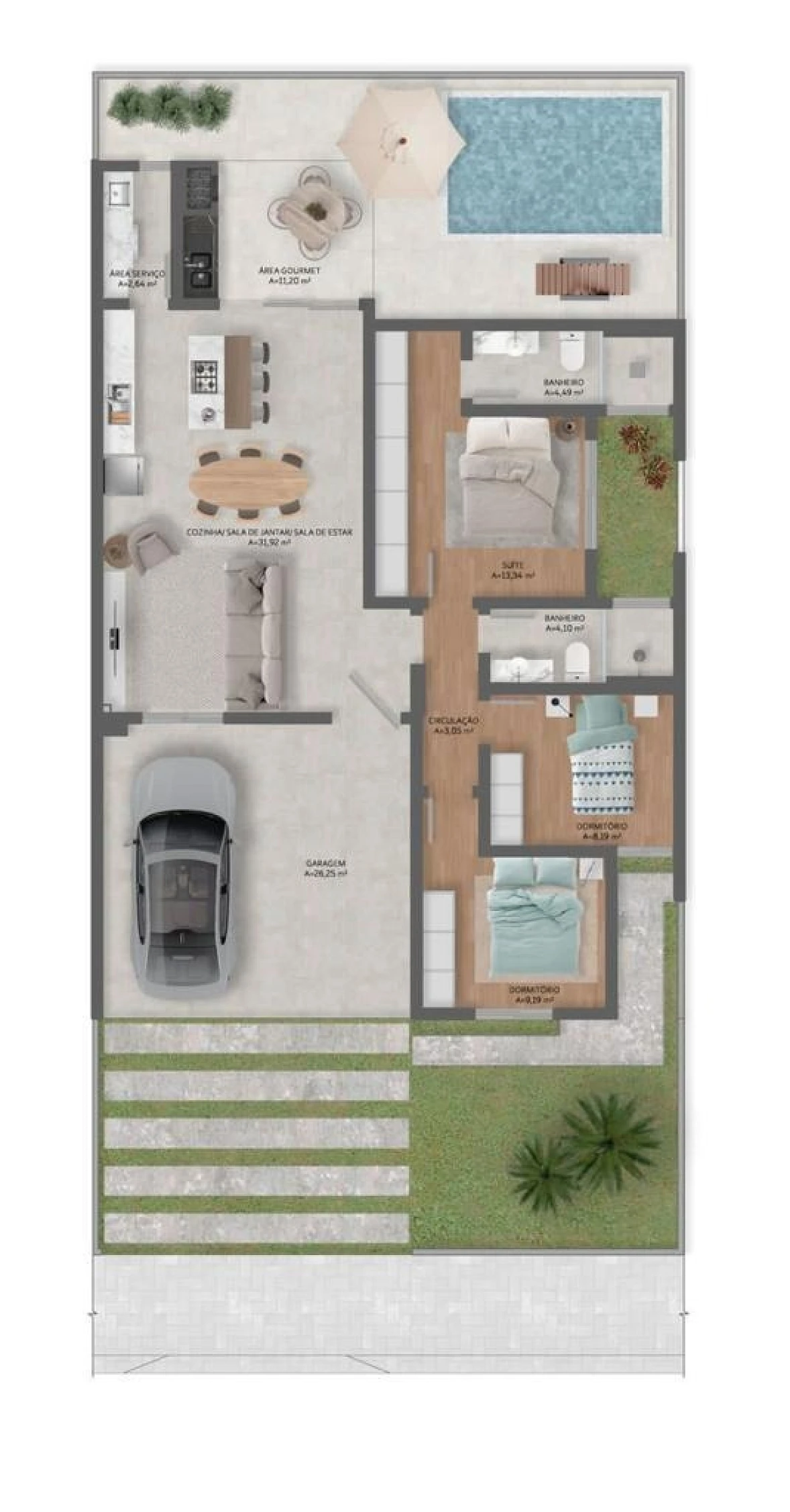 Casa 3 Quartos com 1 Suíte - Loteamento Bela Vista - Foto 17