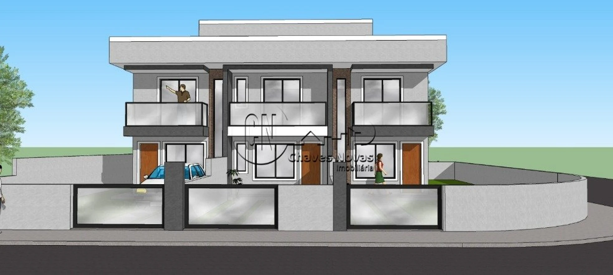 Sobrado geminado em Loteamento Bela Vista, Palhoça