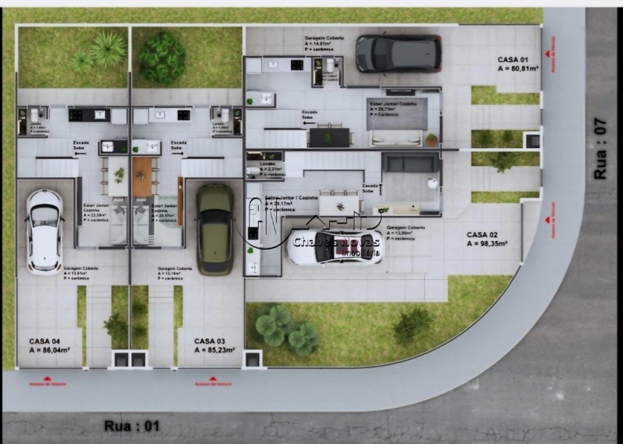 Sobrado geminado em Sertão do Maruim, São José