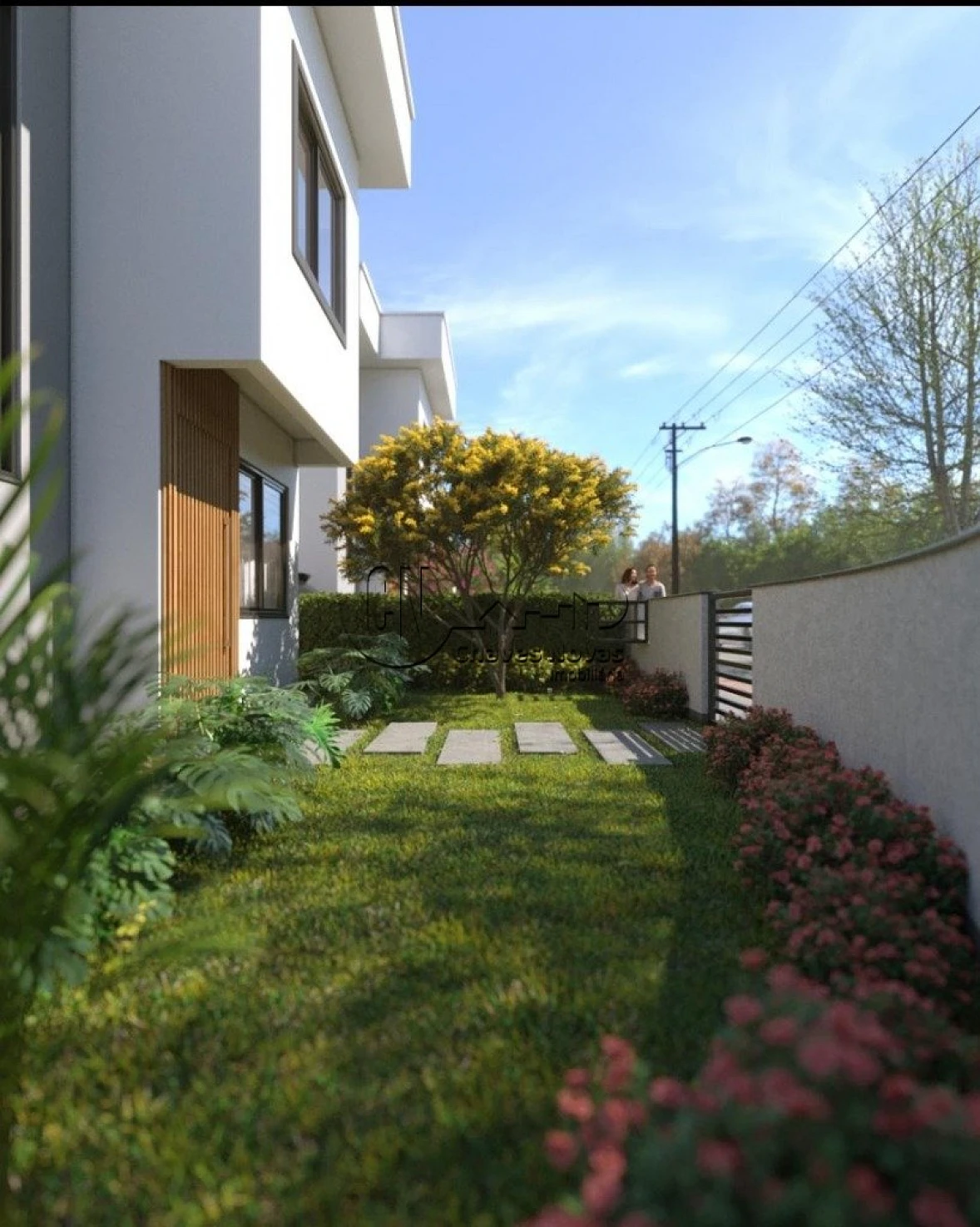 Sobrado geminado em Loteamento Bela Vista, Palhoça