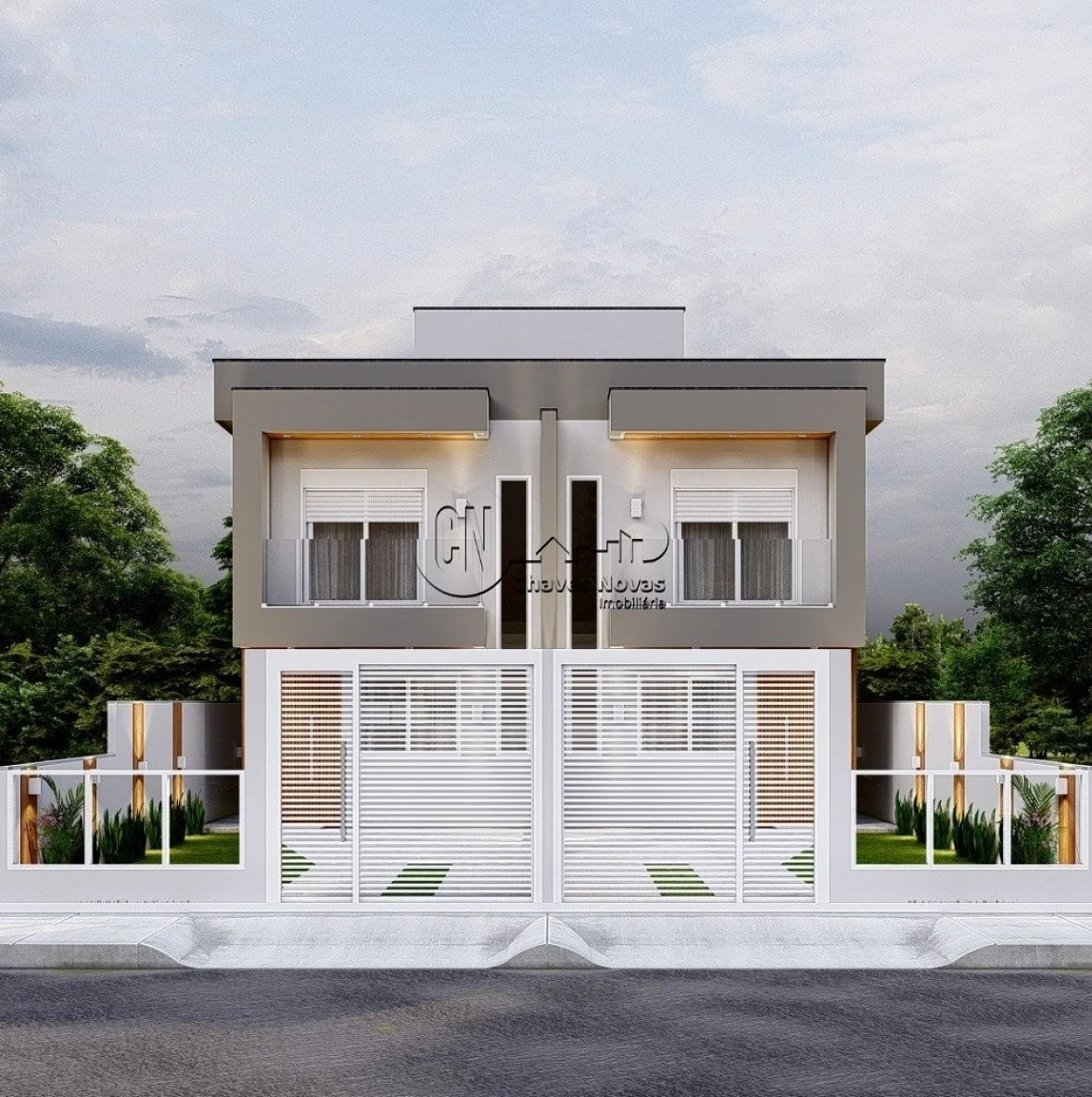 Sobrado geminado em Loteamento Bela Vista, Palhoça