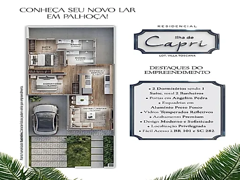 Casa geminada em Nova Palhoça, Palhoça