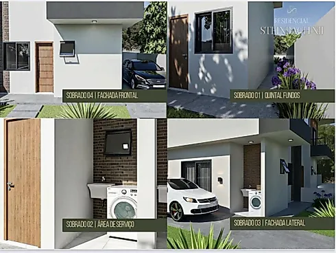 Sobrado Geminado 2 Quartos 7192m² - São Sebastião - Sobrado geminado em São Sebastião, Palhoça - Foto 4