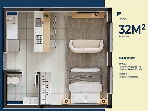 Apartamento 2 Quartos com 1 Suíte e 55m² - Praia Comprida - Foto 22