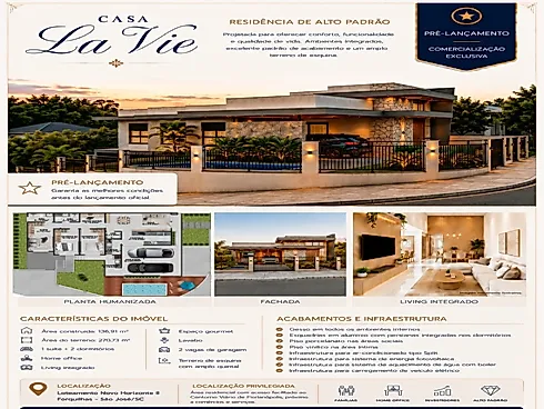Casa 2 Quartos com 1 Suíte e 137m² - Forquilhas - Foto 5