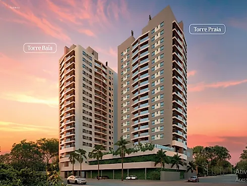 Edifício Kaena Torre B Apto 60m² - Apartamento em Centro, Guaratuba - Foto 3