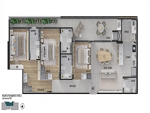 Apto 602 em Guaratuba Edifício Bay One - Apartamento em Piçarras, Guaratuba - Foto 3