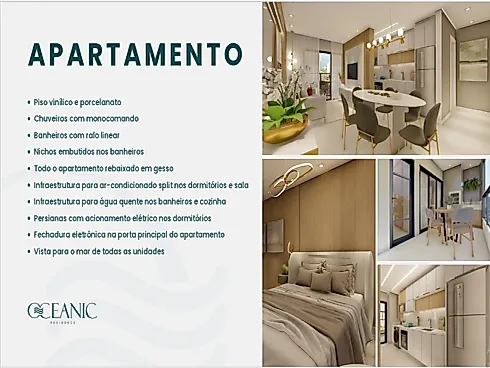 Oceanic Residence - Aj Coelho - Apartamento em Barreiros, São José - Foto 3