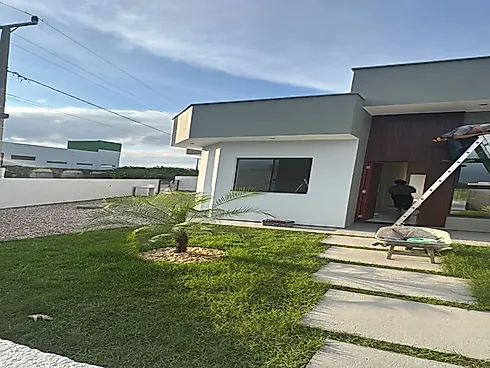 Casa  à Venda em Palhoça/SC -  Guarda do Tabuleiro - Casa em Guarda do Cubatão, Palhoça - Foto 1