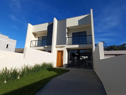 Sobrado Geminado 2 Quartos com 2 Suítes e 85m² - Forquilhas