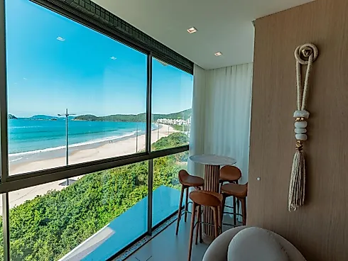 Apartamento Decorado - Frente Mar - Palmas/SC - Apartamento em Palmas, Governador Celso Ramos - Foto 4