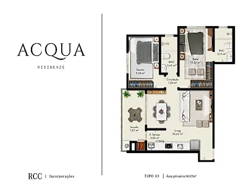 Apartamento em Pagani, Palhoça