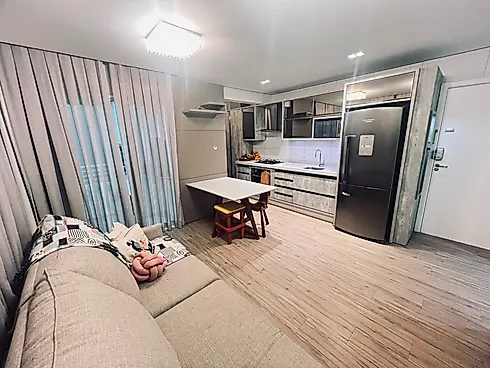 Apartamento Mobiliado no Aririú, com 57m², 2 Dormitórios e 2 Sacadas - Apartamento em Aririú, Palhoça - Foto 5