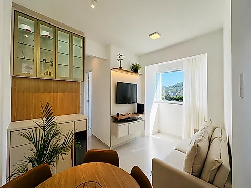 Apartamento Mobiliado no Pagani, com 2 Dormitórios e Vaga de Garagem - Apartamento em Pagani, Palhoça - Foto 1