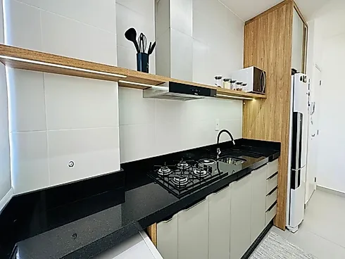 Apartamento Mobiliado no Pagani, com 2 Dormitórios e Vaga de Garagem - Apartamento em Pagani, Palhoça - Foto 4