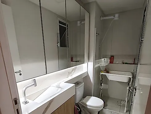Apartamento Mobiliado na Pedra Branca, com 2 Dormitórios sendo 1 Suíte e Vaga Coberta - Apartamento em Pedra Branca, Palhoça - Foto 4